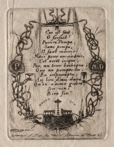 Ætsninger af Paris: Notre Dame-pumpen, lille plade, 1854. af Charles Meryon