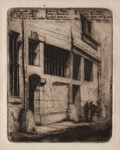 Etchings of Paris: The Street of the Bad Boys af Charles Meryon