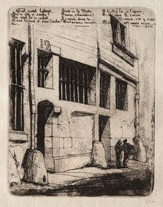 Etchings of Paris: The Street of the Bad Boys af Charles Meryon