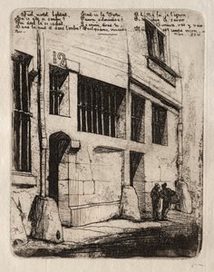 Etchings of Paris: The Street of the Bad Boys, 1854. af Charles Meryon