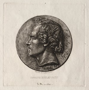 Evariste Boulay-Paty, en digter, 1861. af Charles Meryon