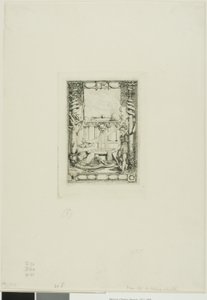 Frontispice til kataloget over graveringerne af Thomas De Leu af Charles Meryon