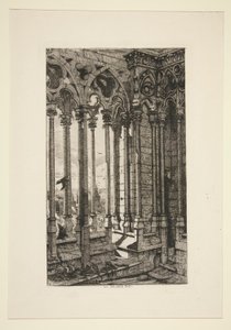 Galleriet i Notre Dame af Charles Meryon