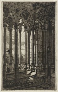 Notre-Dame-galleriet, Paris af Charles Meryon