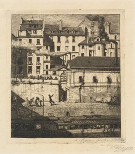La morgue, Paris (Lighuset) af Charles Meryon