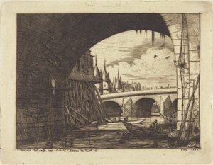 Buen på Notre-Dame-broen, Paris (En bue på Notre-Dame-broen, Paris)