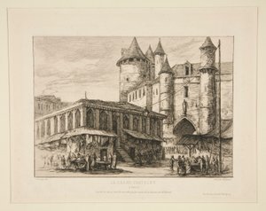 The Grand Chatelet [ca. 1780 d af Charles Meryon