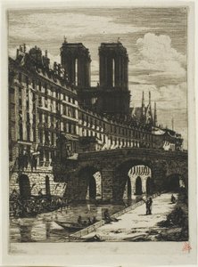 Den Lille Bro, Paris af Charles Meryon