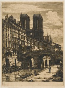 Den Lille Bro, Paris af Charles Meryon