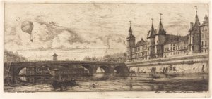 Pont-au-Change, Paris af Charles Meryon