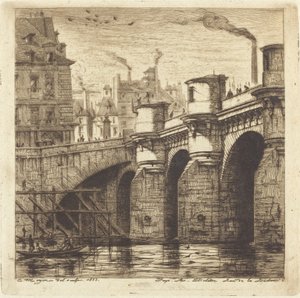 Pont Neuf, Paris af Charles Meryon