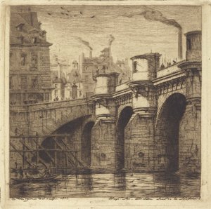 Pont Neuf, Paris af Charles Meryon