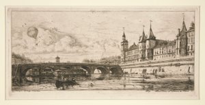 Pont au Change, Paris af Charles Meryon