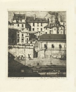 Lighus ved Seinen i Paris La Morgue Eaux-Fortes sur Paris (serietitel)