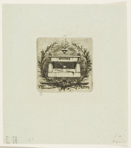 Molières grav, Père-Lachaise-kirkegården, Paris af Charles Meryon