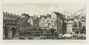 En del af byen Paris i slutningen af det syttende århundrede af Charles Meryon