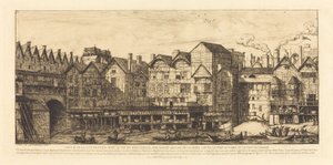 En del af byen mod slutningen af ​​det XVII. århundrede (Udsigt over byen Paris mod slutningen af ​​det XVII. århundrede) af Charles Meryon