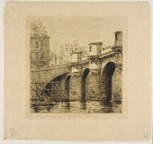 Pont Neuf, Paris af Charles Meryon