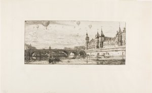 Pont au Change, Paris af Charles Meryon