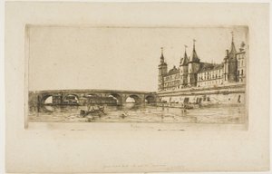 Pont au Change, Paris af Charles Meryon