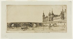 Pont au Change, Paris af Charles Meryon