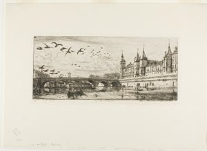 Pont-au-Change, Paris af Charles Meryon