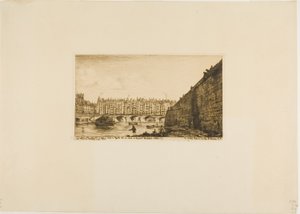 Pont-au-Change, Paris, omkring 1784 af Charles Meryon