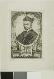 Portræt af Pierre Nivelle, biskop af Luzon af Charles Meryon