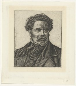 Portræt af historikeren Benjamin Fillon af Charles Meryon