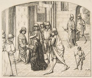 Præsentation af Valerius Maximus til kong Ludvig XI, 1862. af Charles Meryon