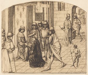 Præsentation af Valère Maxime til kong Louis XI (trykkeren Valerius Maximus bliver præsenteret for kong Louis XI) af Charles Meryon