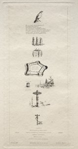 Rebus: Beranger var ikke rigtig stærk, for han havde aldrig nøglen til markerne, 1863. af Charles Meryon
