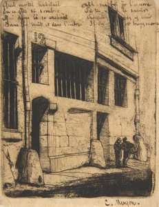Rue des Bad Garçons, Paris, 1854. af Charles Meryon