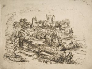 Ruinerne af Château de Pierrefonds Ruinerne af Château de Pierrefonds, efter Viollet-le-Du..., 1858. af Charles Meryon