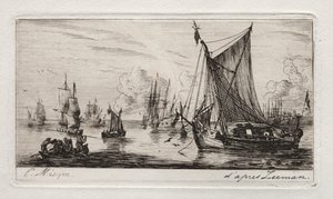 South Sea Fishers, 1850. af Charles Meryon