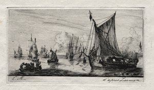 South Sea Fishers, 1850. af Charles Meryon