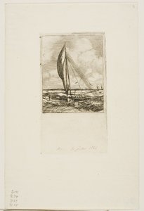 Swift-Sailing Proa, Mulgrave Archipelago, Oceanien af Charles Meryon