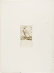 Swift-Sailing Proa, Mulgrave Archipelago, Oceanien af Charles Meryon