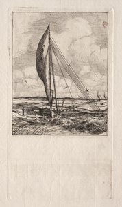 Swift Sailing Proa, Mulgrave Archipelago, Oceanien af Charles Meryon