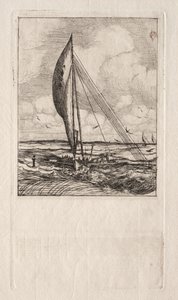 Swift Sailing Proa, Mulgrave Archipelago, Oceanien, 1866. af Charles Meryon