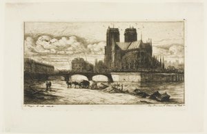 Apsis af Notre-Dame, Paris af Charles Meryon