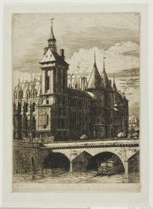 Klokketårnet, Paris af Charles Meryon