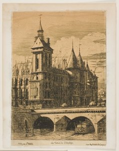 Klokketårnet, Paris af Charles Meryon