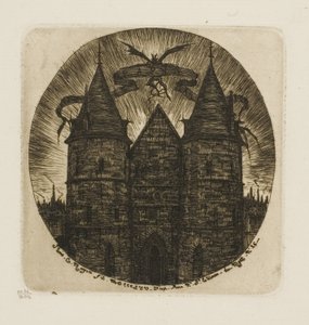 Den gamle port til Justitspaladset, Paris af Charles Meryon