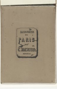 Titelblad i albummet Eaux-fortes sur Paris Etchings on Paris (serietitel) af Charles Meryon