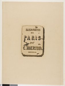 Titelside til Eaux-Fortes sur Paris af Charles Meryon