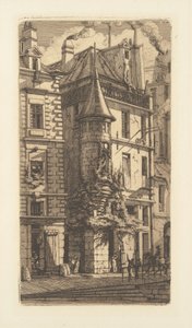 Turret, Rue de la Tixeranderie af Charles Meryon