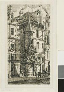 Tårn på rue de la Tixeranderie. af Charles Meryon