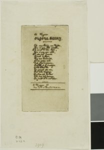 Vers tilegnet Eugène Bléry, nr. 2 af Charles Meryon