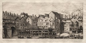 Udsigt over en del af byen Paris, mod slutningen af det 17. århundrede, 1861. af Charles Meryon